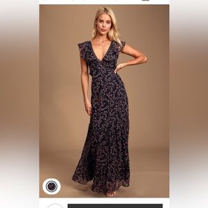 LULUS darling daydream floral maxi dress
